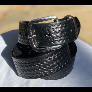 VTG Boston Leather 🇺🇸 Made Belt, Sz 42